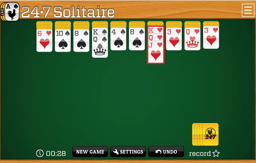 Game solitaire